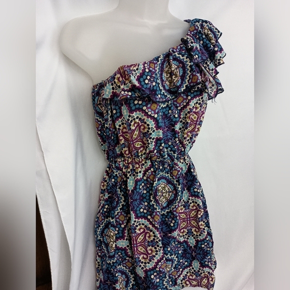 2/$30 Xhilaration Colorful Barbiecore Vibrant Blue and Purple Dress (#796) - Picture 4 of 7